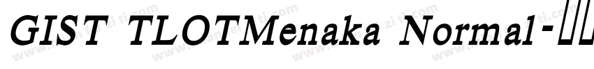 GIST TLOTMenaka Normal字体转换
